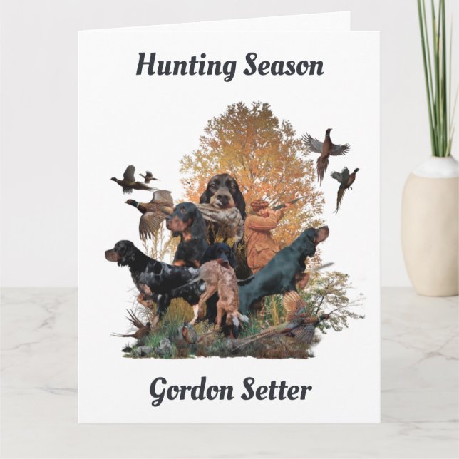 Tarjeta Gordon setters, Art (Anverso)