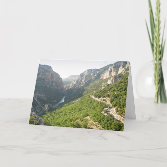 Tarjeta Gorges du Verdon, Francia (Anverso)