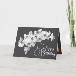 Tarjeta Gorgoge White Daffodils Bonito Bouquet Cumpleaños