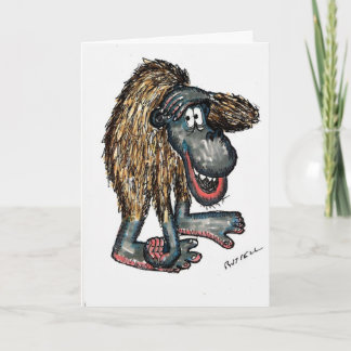 Tarjeta Gorila feliz cumpleaños