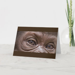 Tarjeta Gorila feliz cumpleaños