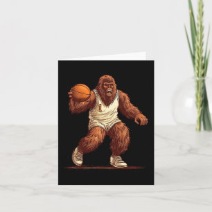 Tarjeta Gorila jugando baloncesto Fun Gorila Baloncesto