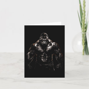 Tarjeta Gorila Mono Gym Wear Bodybuilding Motiv