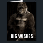 TARJETA GORILLA 18X24 GIGANTE GORILLA FUNNY CARTAS DE CUMP<br><div class="desc">TARJETA GORILLA GIANT BIRTHADAY</div>