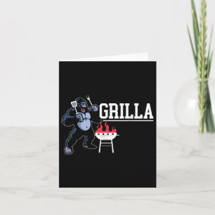 Tarjeta Gorilla Bbq Grilla Grilling Grillmaster Barbecue
