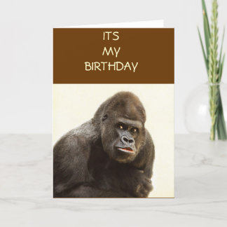 Tarjeta Gorilla Pout