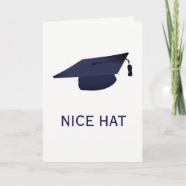Tarjeta GORRA AGRADABLE (graduación)