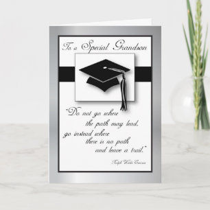 Tarjeta Gorra de Graduación de Nietos
