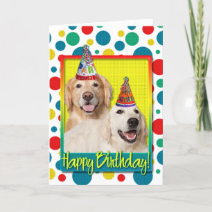 Tarjeta Gorra de la fiesta de cumpleaños - Golden Retrieve