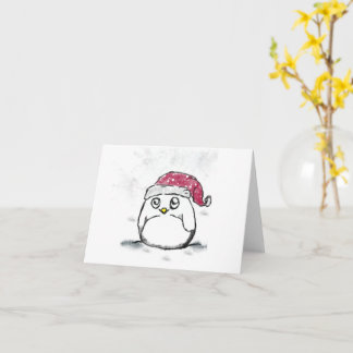 Tarjeta Gorra de Navidades de pájaros