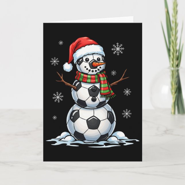 Tarjeta Gorra de Santa Fútbol Fiesta  (Anverso)