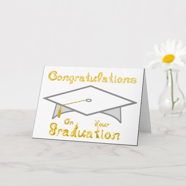 Tarjeta Gorra del Fiesta imprimible de la tapa de graduaci (Planta pequeña)