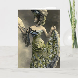 Tarjeta Gorra enorme de la moda del vintage y cintura