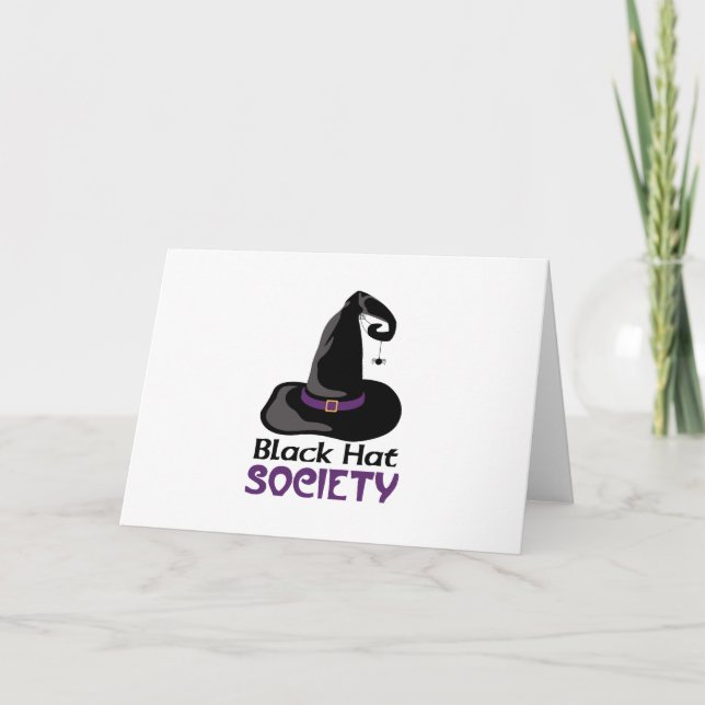 Tarjeta Gorra negro brujo (Anverso)