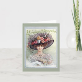 Tarjeta Gorra victoriana