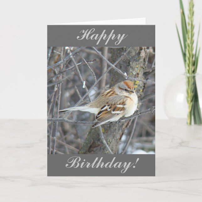 Tarjeta Gorrión común B24 (Anverso)