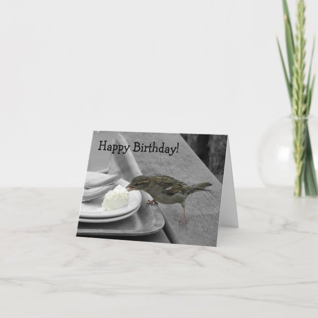 Tarjeta Gorrión fresco Notecard (Anverso)