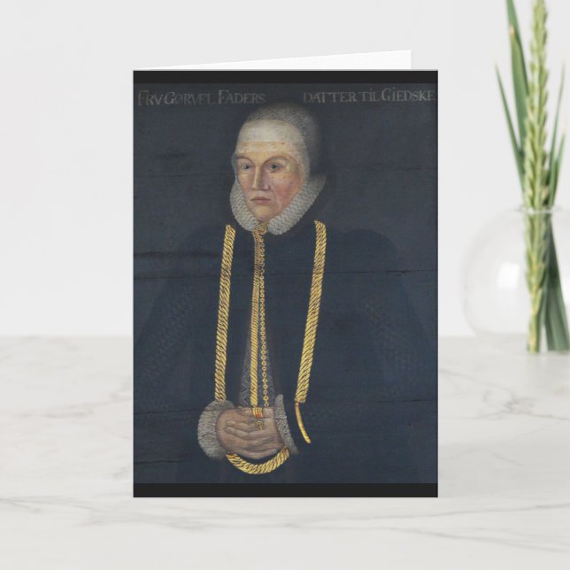 Tarjeta Gorvil Fadersdatter Sparre de Giske (Anverso)