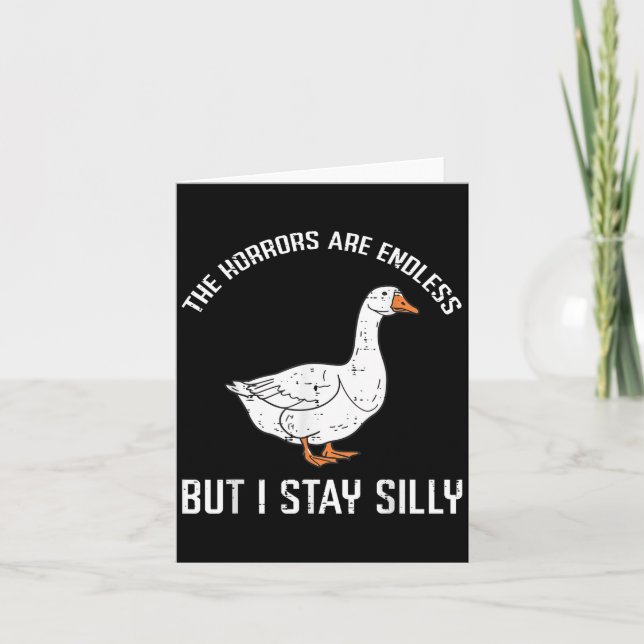 Tarjeta Gose Horrors Interminable Pero Sigo Siendo Hombres (Anverso)