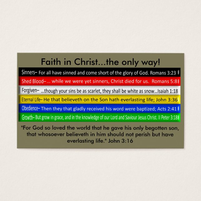 Tarjeta gospel de libro inalámbrico (Frente)