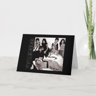 Tarjeta Gossip Chica Black and White Group Graphic