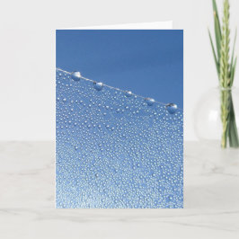 Tarjeta Gota elegante de tejo, poesía de meditación natura