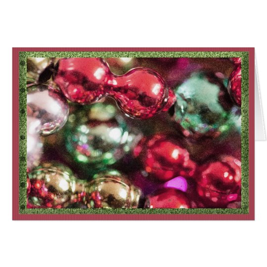 Tarjeta Gotas coloridas del navidad
