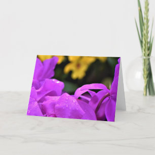 Tarjeta Gotas de lluvia, carta