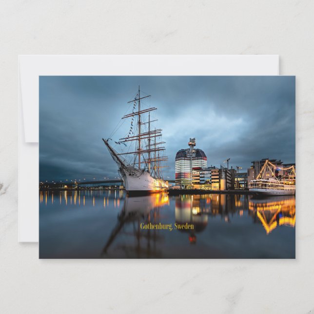 Tarjeta Gotemburgo, Puerto de Suecia (Anverso)