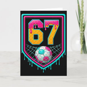 Tarjeta Goteo de fútbol número 67 Jugador de fútbol 