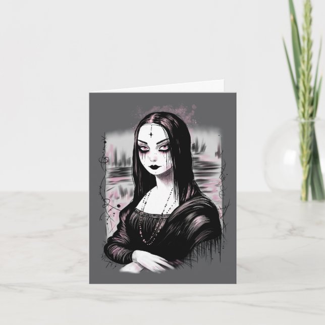 Tarjeta Goth Mona Lisa (Anverso)