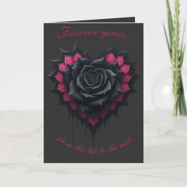 Tarjeta Gothic Roses Melancholic Elegance 