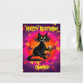 Tarjeta gótica de cumpleaños personalizada