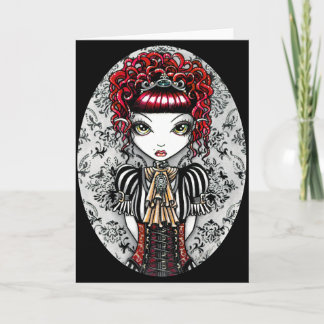 Tarjeta gótica de Fae del Victorian de Annie