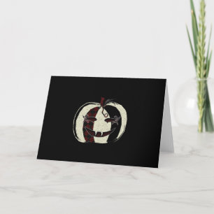 Tarjeta gótica de la calabaza de la mascarada