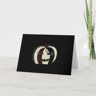 Tarjeta gótica de la calabaza de la mascarada