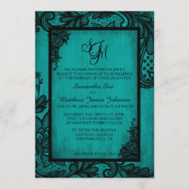 Tarjeta gótica de la invitación de la boda del