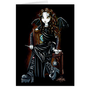 Tarjeta gótica del Faerie del tiempo de la matanz