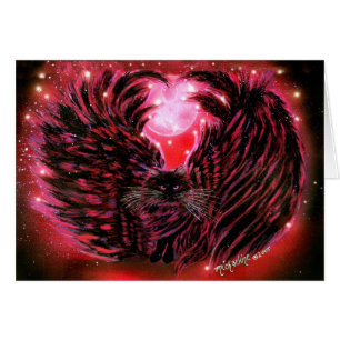 Tarjeta gótica para gato