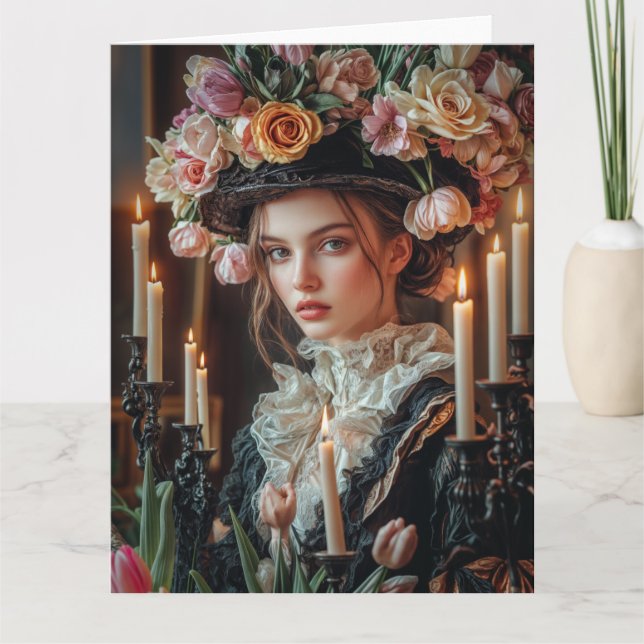 Tarjeta Gótico victoriano de primavera 2025 Diseño 1 (Anverso)