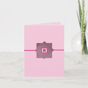 Tarjeta Gotitas de lluvia rosadas