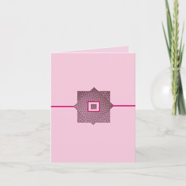 Tarjeta Gotitas de lluvia rosadas (Anverso)