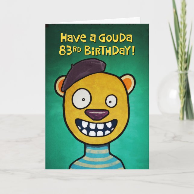 Tarjeta Gouda 83.º cumpleaños (Anverso)