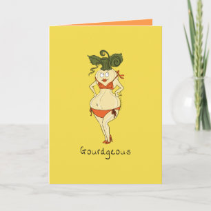 Tarjeta Gourdgeous Gourd Greeting Card
