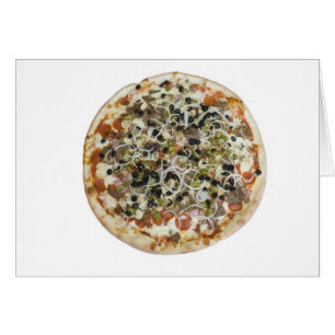 Tarjeta Gourmet Supreme Pizza Blank