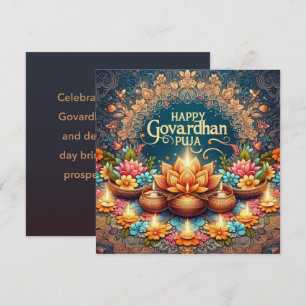 Tarjeta Govardhan Puja