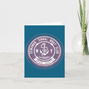 Tarjeta Gowanus C Boat Club Divertido Brooklyn Nueva York