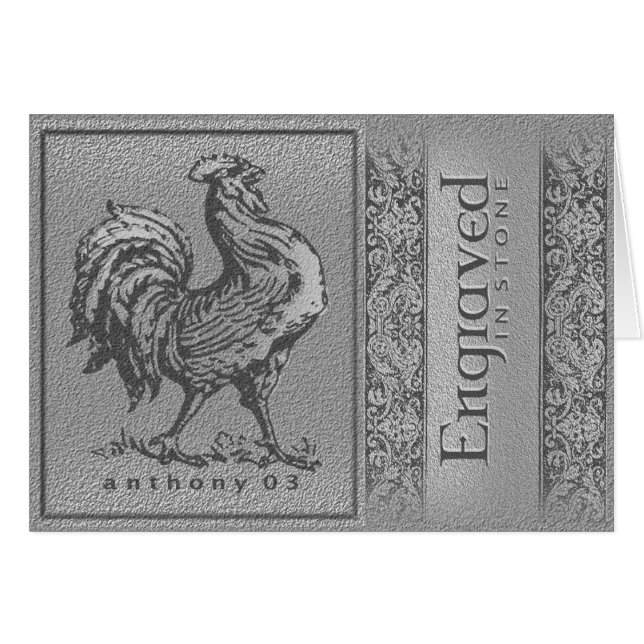 Tarjeta grabada (Anverso (Horizontal))