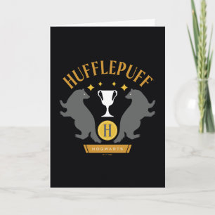 Tarjeta Grabador HUFFLEPUFF™ y gráfico del Orgullo de la C