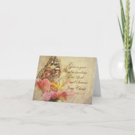 Tarjeta Grace Bible Verse (KJV) Rezando por ti cristiano